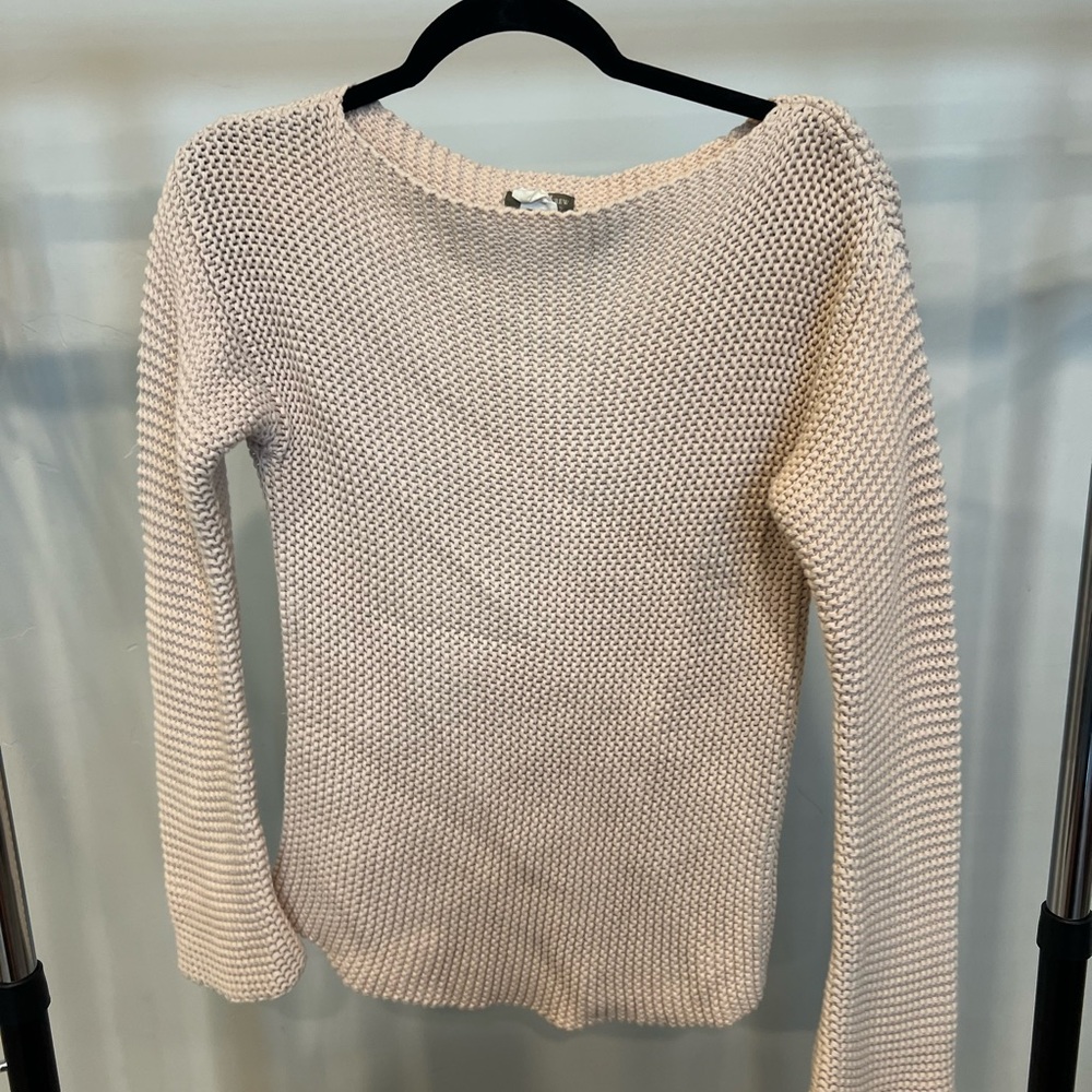 J Crew Cream Boat neck Sweater